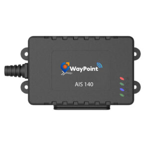 WayPointGPS AIS 140 certified 4G GPS tracker front view for commercial vehicles and fleet management